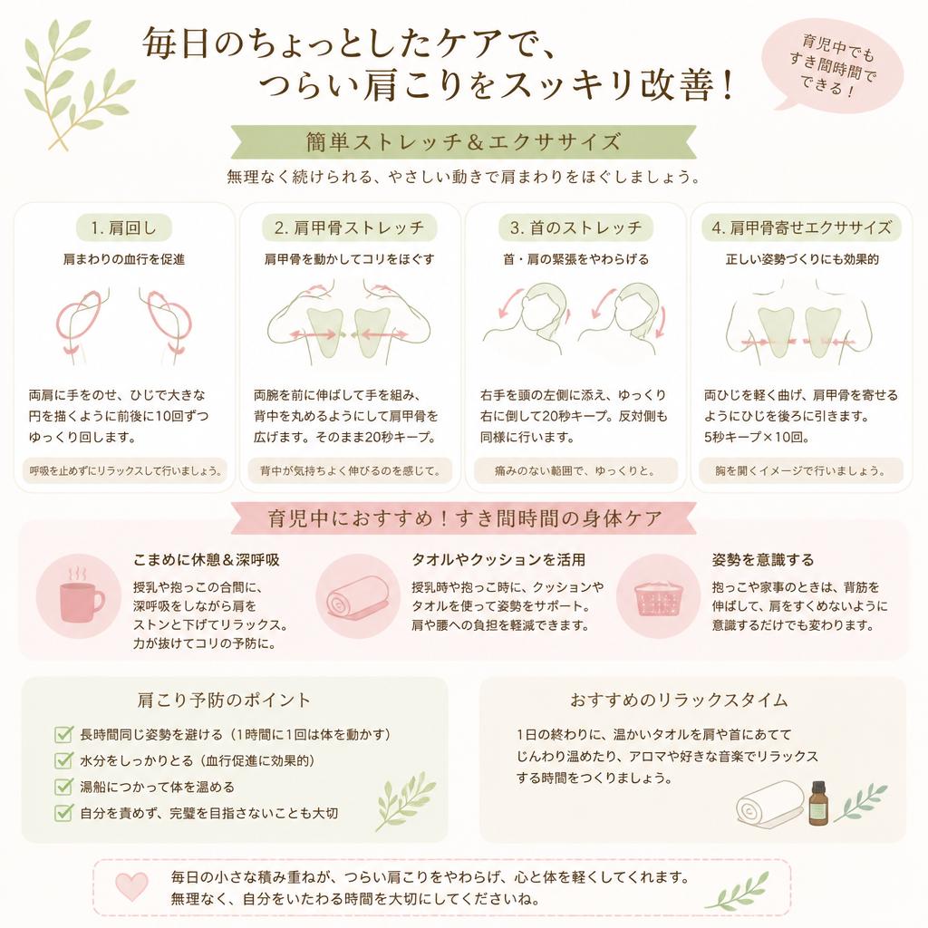 肩こり改善のためのストレッチ