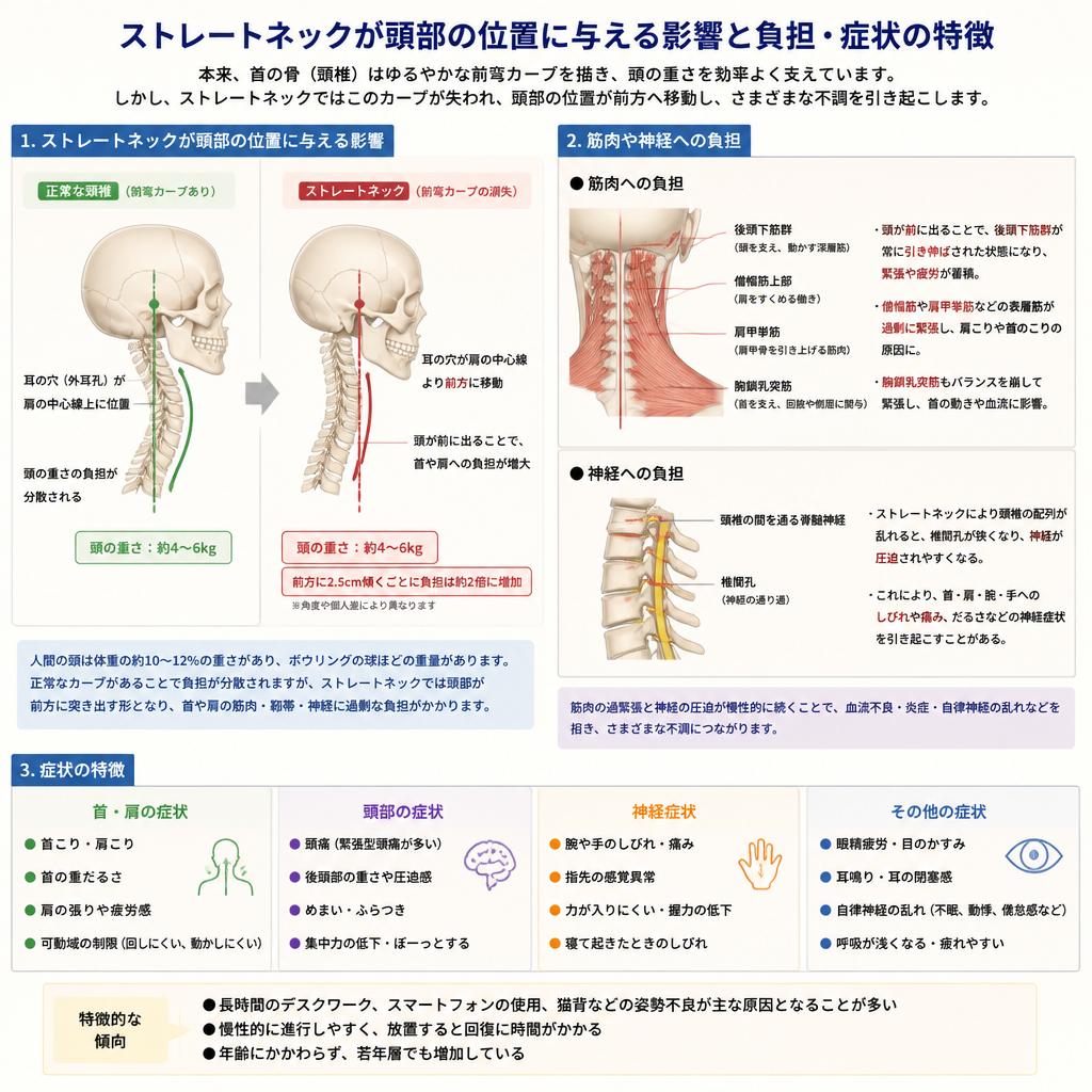 ストレートネックとその影響