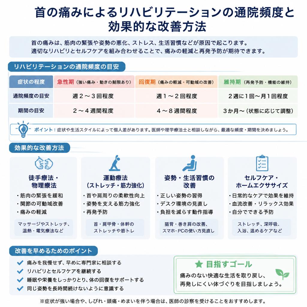 症状別通院頻度の目安—首の痛み編